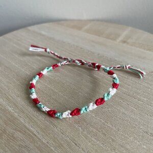 Beth Bracelet, anklet, trendy, comfortable, tie, embroidery thread, woven, gift,